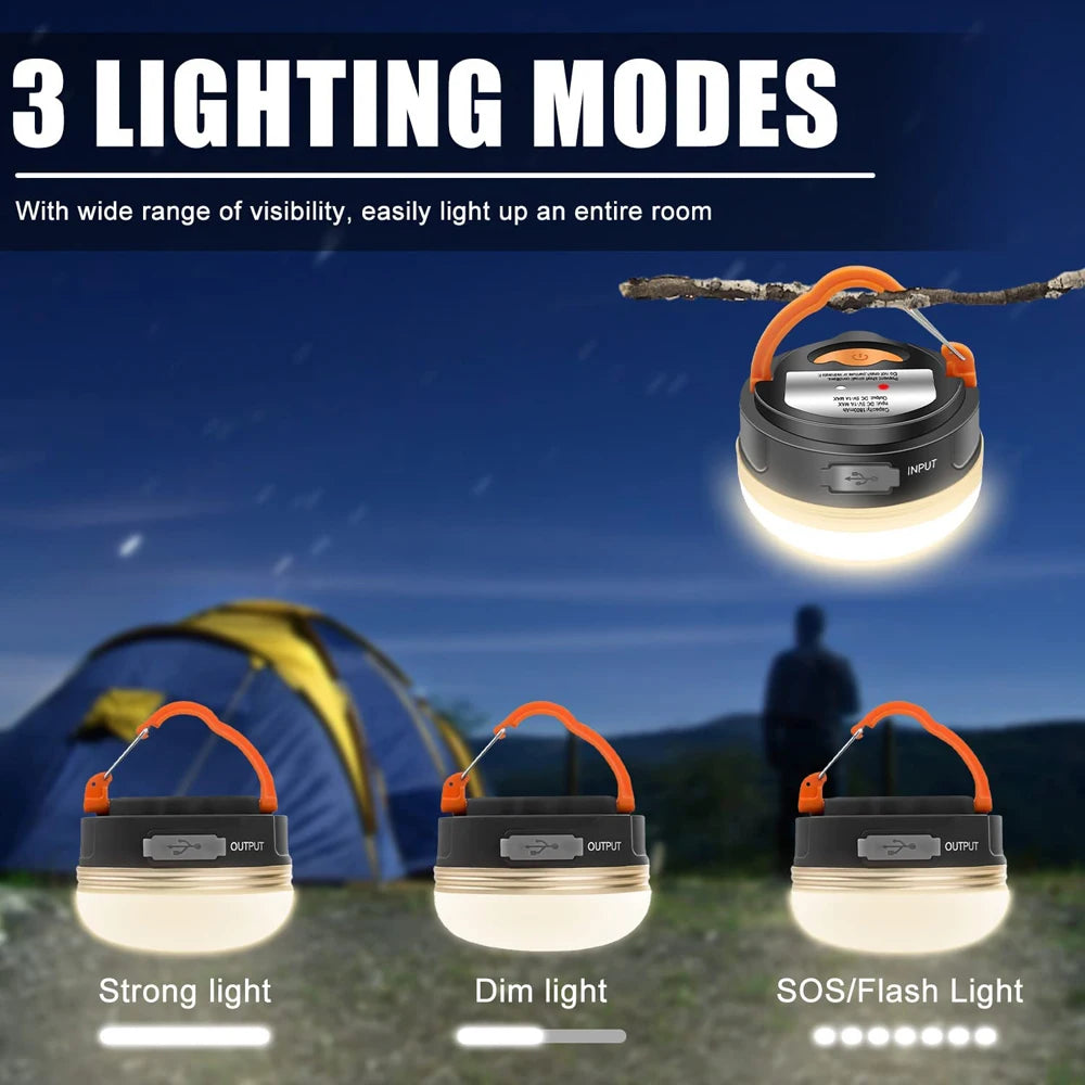 USB Rechargeable Camping Lantern | Multiple Sizes for Tent & Trail