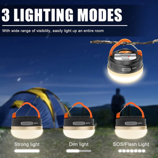 USB Rechargeable Camping Lantern | Multiple Sizes for Tent & Trail