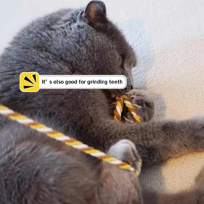 Interactive Cats Toys – Long Satin Ribbon Cat Teaser Rod