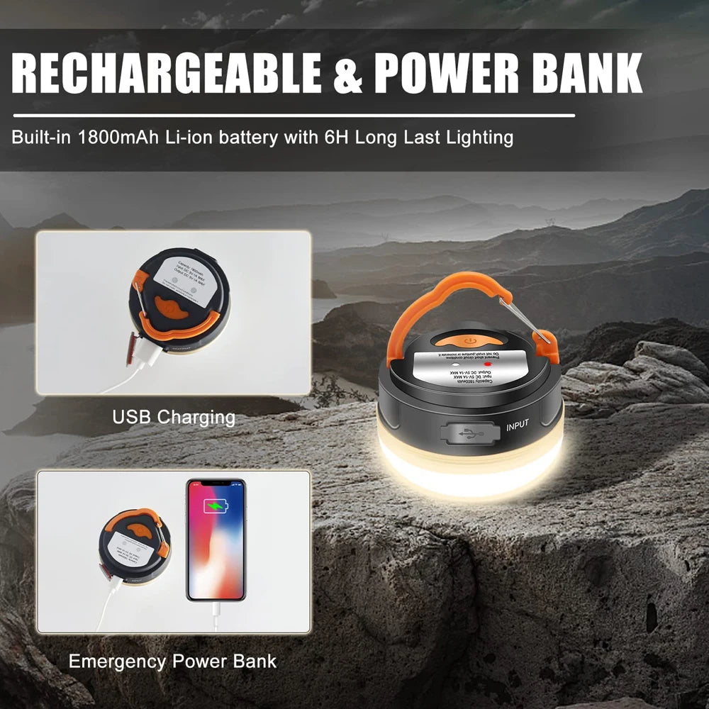 USB Rechargeable Camping Lantern | Multiple Sizes for Tent & Trail