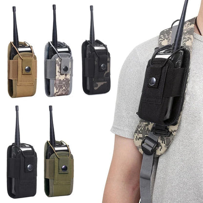 MOLLE Interphone Holster | Tactical Nylon Radio Pouch for Hunting