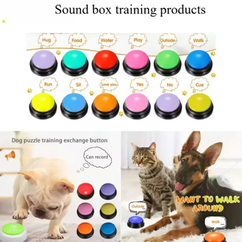 Talking Pet Buttons – Recordable Training Buttons for Dogs & Cats