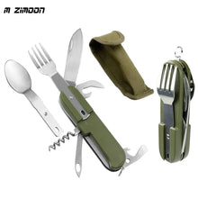 7 In 1 Camping Picnic Cutlery Knife - Stainless Steel