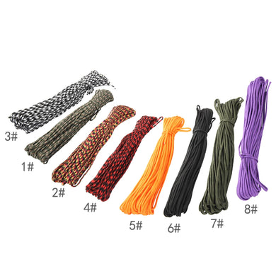 100FT Paracord 550 Rope Parachute Cord Multifunction Outdoor Camping Rope Heavy Duty Tent Rope Diameter 4mm for DIY Crafting
