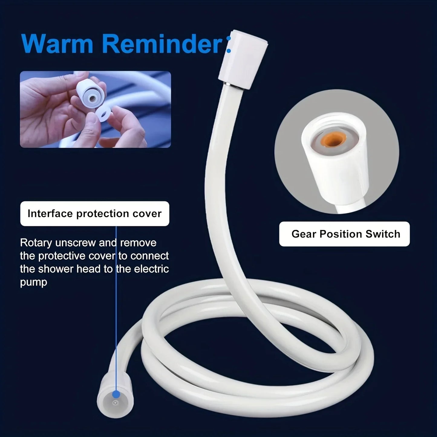 Portable USB Rechargeable Camping Shower