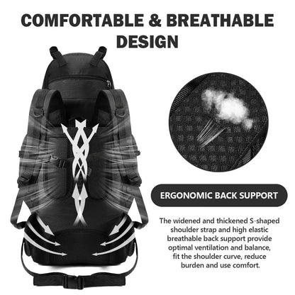 90L Large Capacity Backpack | Durable Trekking & Travel Rucksack
