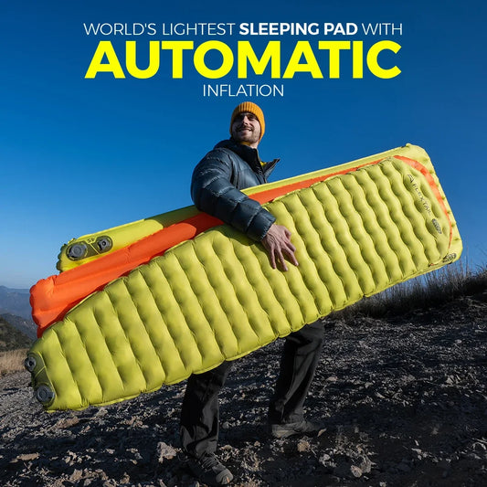 FLEXTAIL Insulated Sleeping Pad, Ultralight Inflatable Camping Mattress (Zero Series: No Pump, Tiny Series: Built-in Pump)