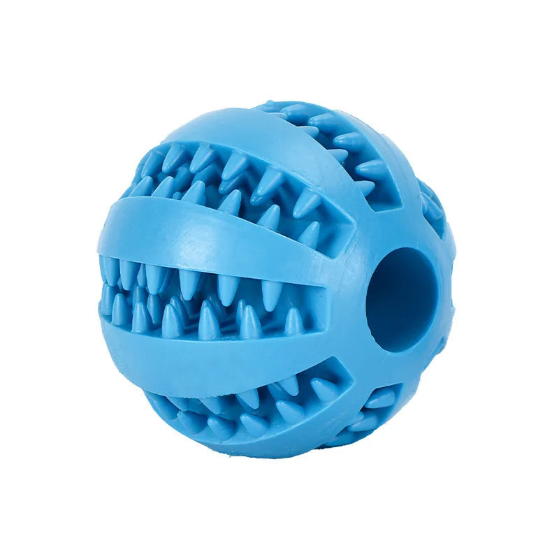 Durable Rubber Dog Toy Ball – Cleans Teeth, Reduces Boredom & Holds Treats