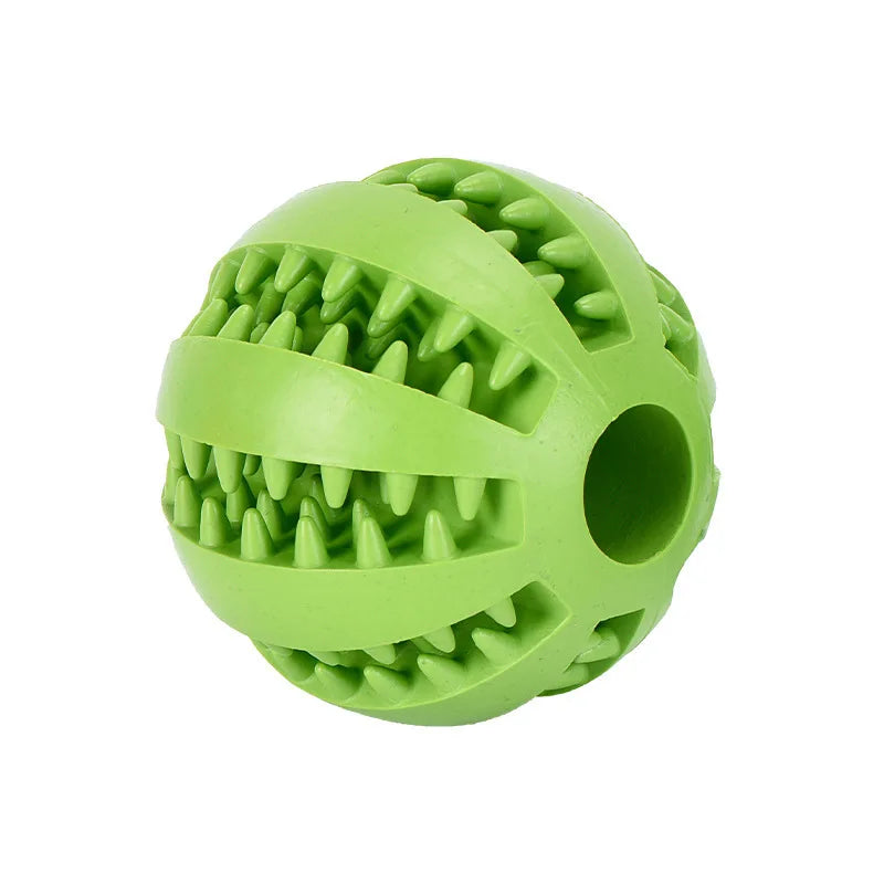Durable Rubber Dog Toy Ball – Cleans Teeth, Reduces Boredom & Holds Treats