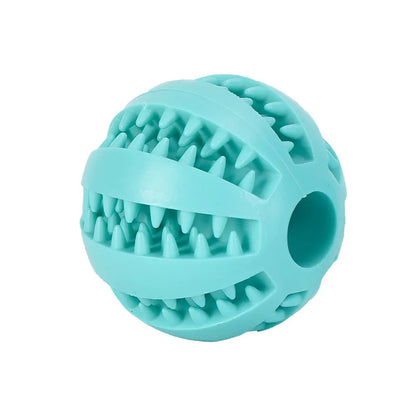 Durable Rubber Dog Toy Ball – Cleans Teeth, Reduces Boredom & Holds Treats