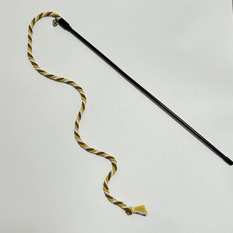 Interactive Cats Toys – Long Satin Ribbon Cat Teaser Rod