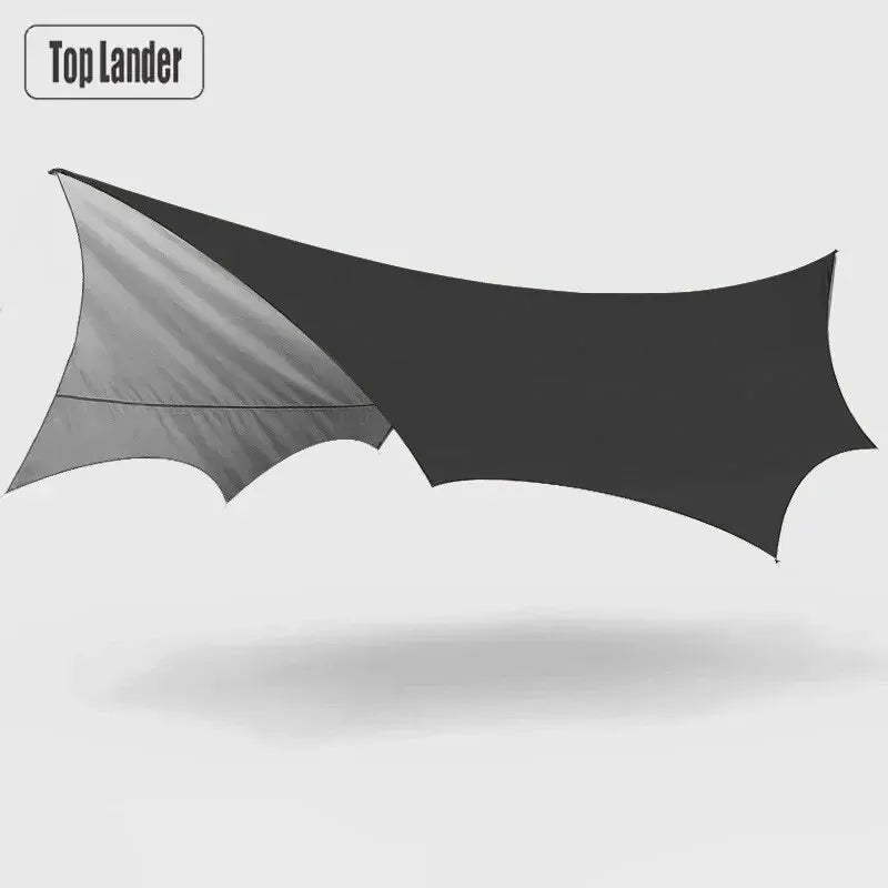 5.1x5.1m Large Camping Tarp Waterproof Octagon Butterfly Outdoor Sun Shelter Awning Tent Shade Sunshade Beach Tourist Canopy