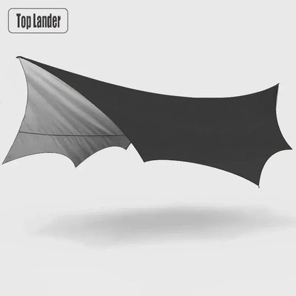 5.1x5.1m Large Camping Tarp Waterproof Octagon Butterfly Outdoor Sun Shelter Awning Tent Shade Sunshade Beach Tourist Canopy