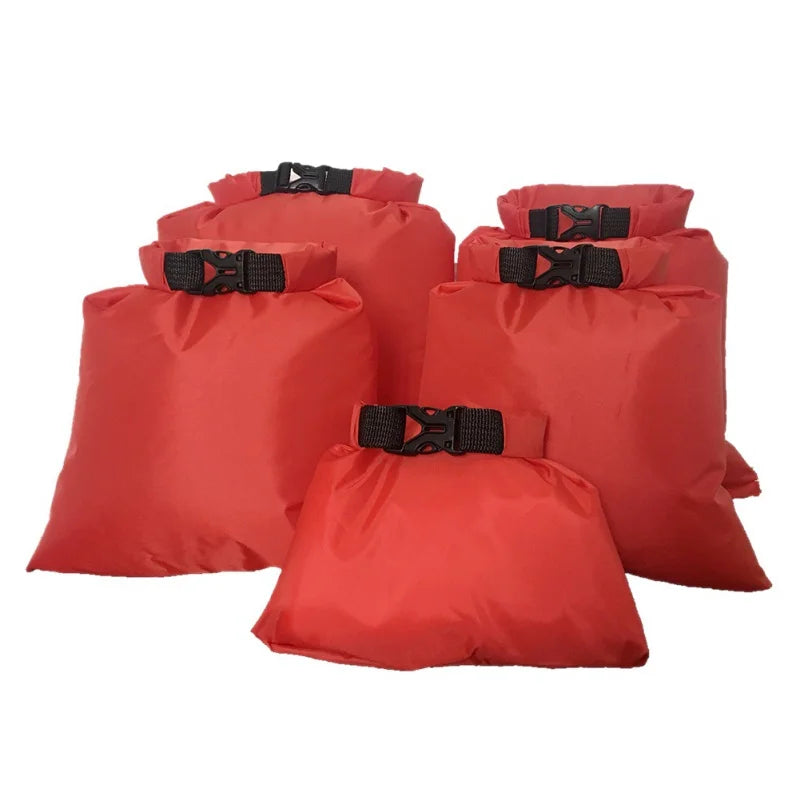 5pcs Waterproof Dry Bag For Camping Drifting Hiking Swimming Rafting Kayaking River Trekking Bags Outdoor Storage Pack Sack