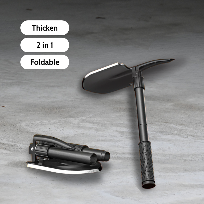 3-in-1 Tactical Shovel & Pickaxe | Compact Entrenching Tool